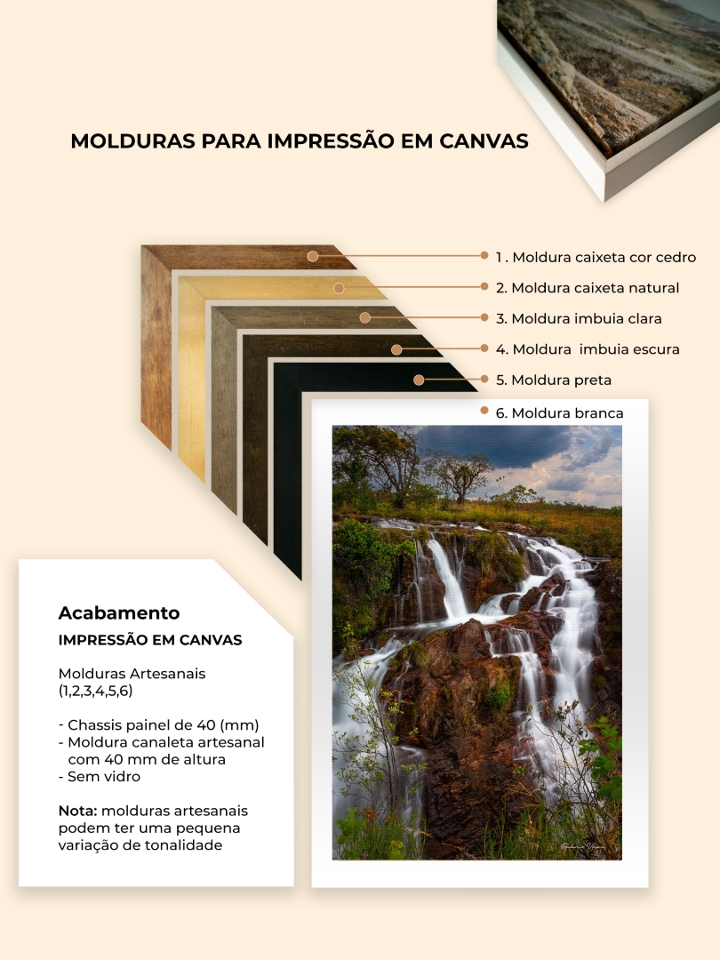 Quadro de Cachoeira do complexo do Prata, Chapada dos Veadeiros